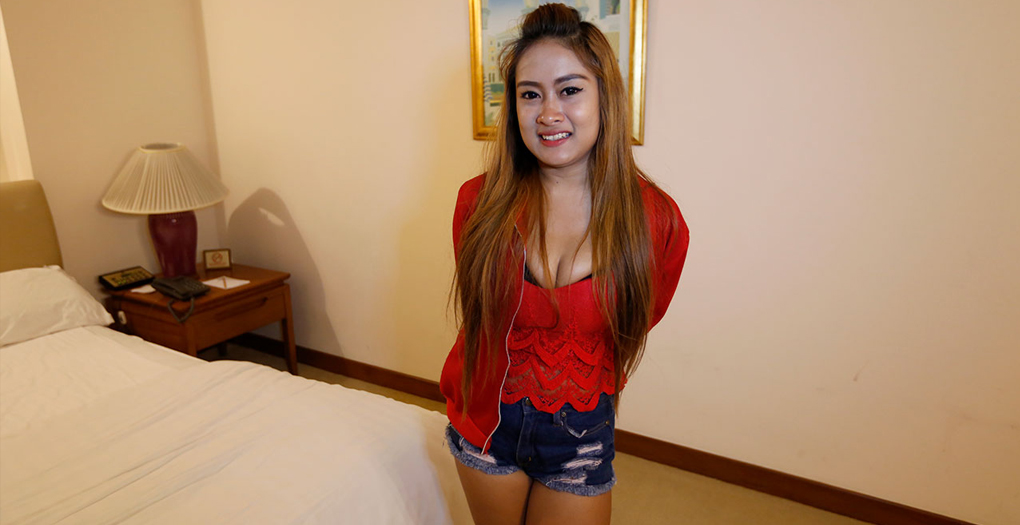 Lao lady in hotel room