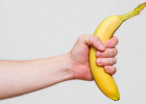holding a banana